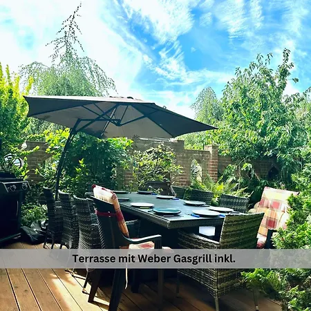 Of Africa - Einzigartige Themenzimmer, Eingezaeunten Garten, Sauna, Whirlpool & Kamin, Hunde Willkommen, Gasgrill, Voll Ausgestattete Kueche, Grosser Essbereich, Hamburg & Stade In Der Naehe Hollern-Twielenfleth