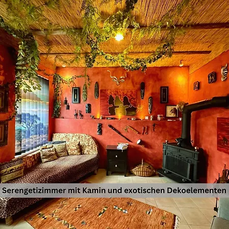 Of Africa - Einzigartige Themenzimmer, Eingezaeunten Garten, Sauna, Whirlpool & Kamin, Hunde Willkommen, Gasgrill, Voll Ausgestattete Kueche, Grosser Essbereich, Hamburg & Stade In Der Naehe * Hollern-Twielenfleth