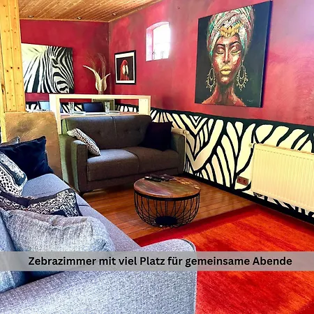 Дом отдыха Of Africa - Einzigartige Themenzimmer, Eingezaeunten Garten, Sauna, Whirlpool & Kamin, Hunde Willkommen, Gasgrill, Voll Ausgestattete Kueche, Grosser Essbereich, Hamburg & Stade In Der Naehe Hollern-Twielenfleth