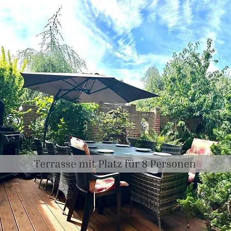 Дом отдыха Of Africa - Einzigartige Themenzimmer, Eingezaeunten Garten, Sauna, Whirlpool & Kamin, Hunde Willkommen, Gasgrill, Voll Ausgestattete Kueche, Grosser Essbereich, Hamburg & Stade In Der Naehe *