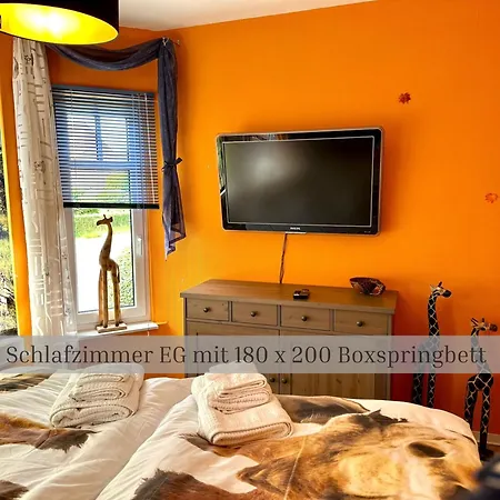 Of Africa - Einzigartige Themenzimmer, Eingezaeunten Garten, Sauna, Whirlpool & Kamin, Hunde Willkommen, Gasgrill, Voll Ausgestattete Kueche, Grosser Essbereich, Hamburg & Stade In Der Naehe