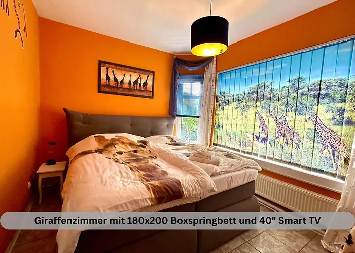 Semesterbostad Of Africa - Einzigartige Themenzimmer, Eingezaeunten Garten, Sauna, Whirlpool & Kamin, Hunde Willkommen, Gasgrill, Voll Ausgestattete Kueche, Grosser Essbereich, Hamburg & Stade In Der Naehe Hollern-Twielenfleth
