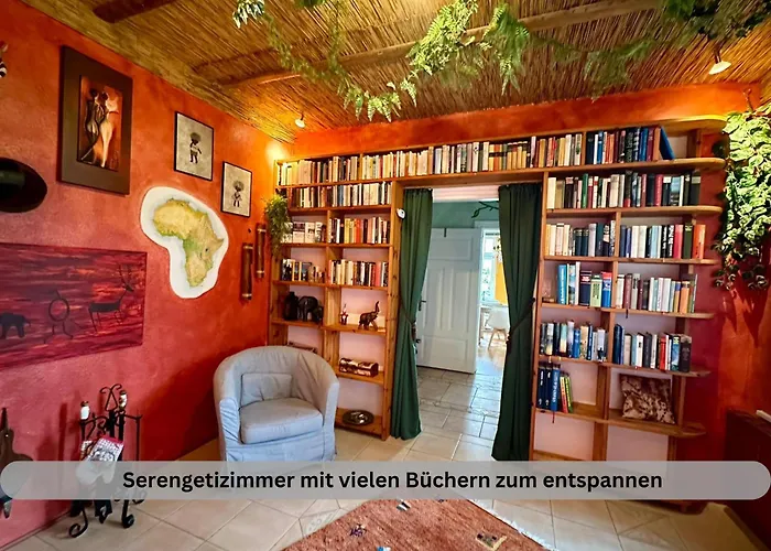 Of Africa - Einzigartige Themenzimmer, Eingezaeunten Garten, Sauna, Whirlpool & Kamin, Hunde Willkommen, Gasgrill, Voll Ausgestattete Kueche, Grosser Essbereich, Hamburg & Stade In Der Naehe Semesterbostad Hollern-Twielenfleth
